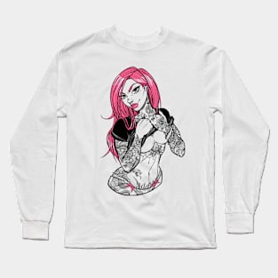 Tattoed Girl Long Sleeve T-Shirt